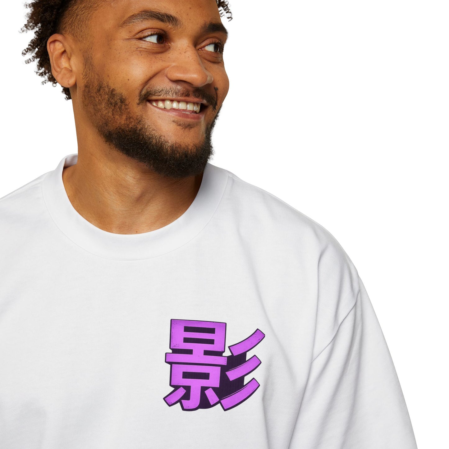 Shadow Protocol Oversized Tee – Purple Cyber Anime Streetwear